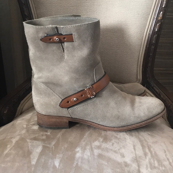 Coach Tan Suede Boots - Picture 2 of 4